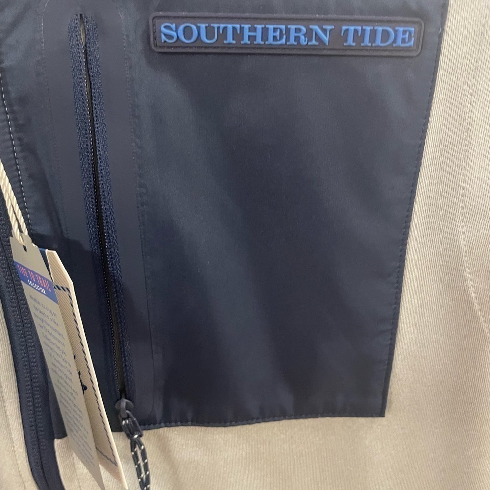 Southern Tide Men's Sea Foam Performance Vest-HGG-Small - Picture 4 of 5